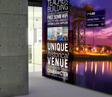 IET Venues Teacher Building wayfinding and murals